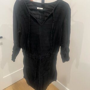 Lou & Grey Black Textured Dress